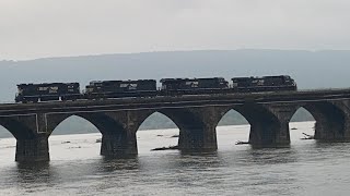(Rare) NS 4 engine power move with a EX southern GP38-2 5004 high hood engine.