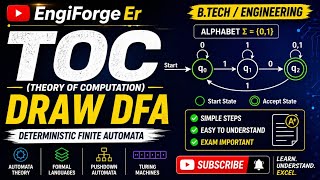Draw dfa| construct dfa|#Btech #engineering #toc 