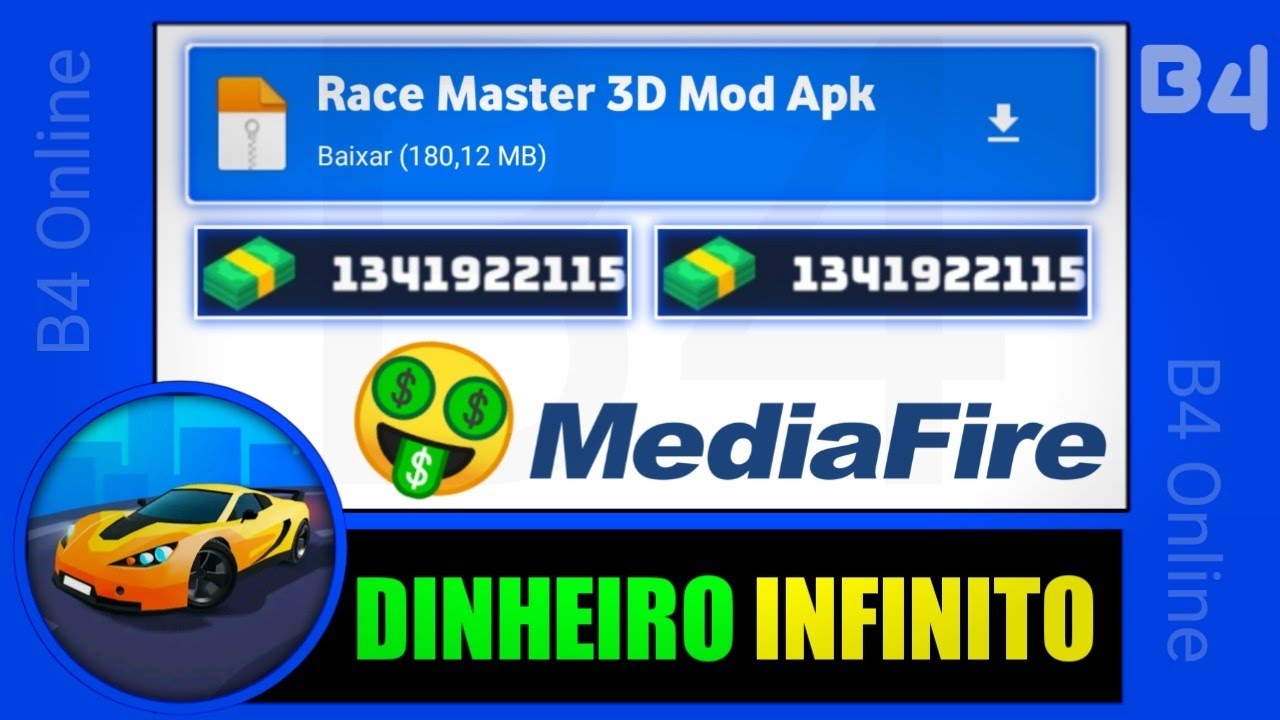 RACE MASTER 3D APK MOD DINHEIRO INFINITO 3.5.2 ATUALIZADO 2023