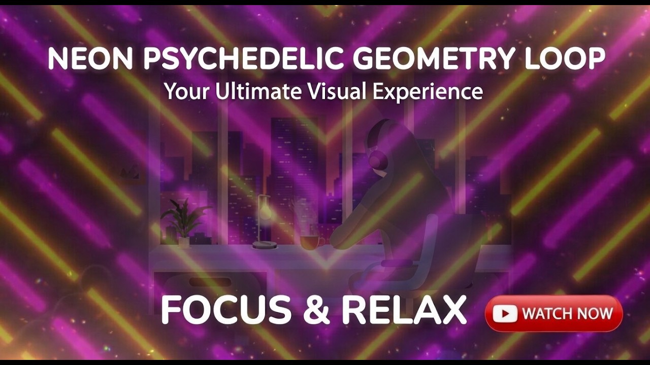 Weird Geometry Loop NEON Psychedelic 🔆 Geometry Loop 🟣🟡 Trippy Geometric Pattern - YouTube