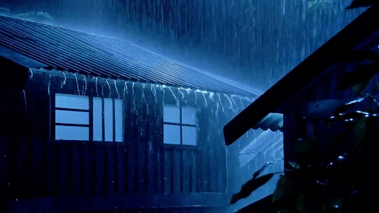 Quiet the Mind with Heavy Rain & Distant Thunder on a Tin Roof