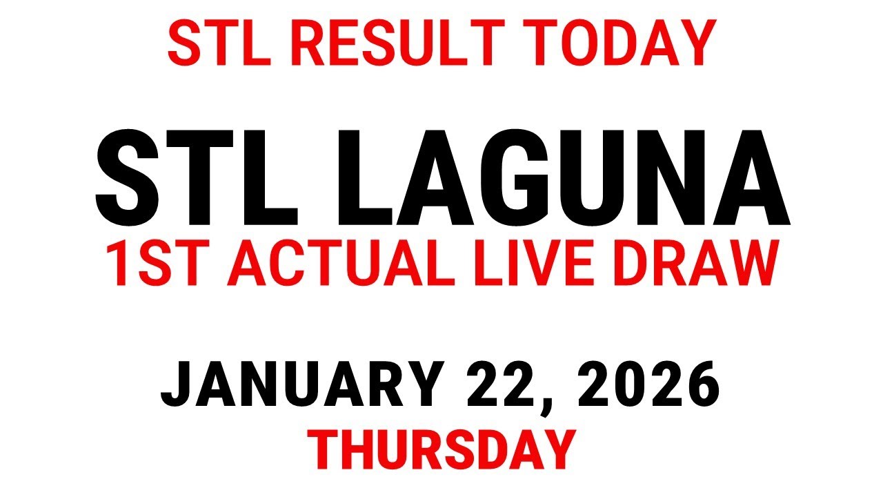 STL Laguna Result Today January 22 2026 - 11am STL 1st draw Live