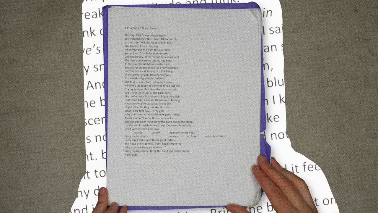 Gabrielle Calvocoressi reads “Hammond B3 Organ Cistern”