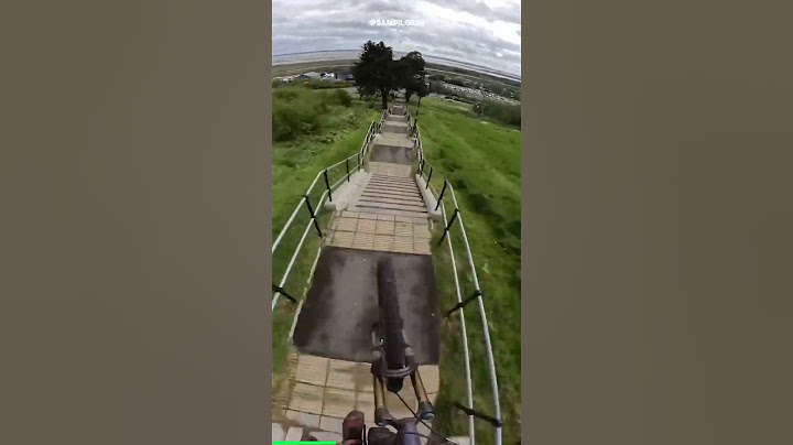 Man Think's Stairs Were Made For Mountain Biking!