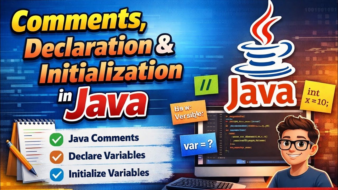 Comment, declare, initialization_variable Part-2 #JavaComments# ...