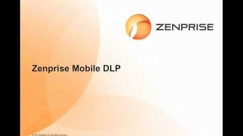 Zenprise Mobile DLP