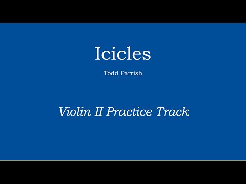 Icicles - Todd Parrish Violin II Practice Along Track
