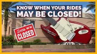 Disney World ride closures for 2024! Don’t forget to check this before that trip for refurbishments!