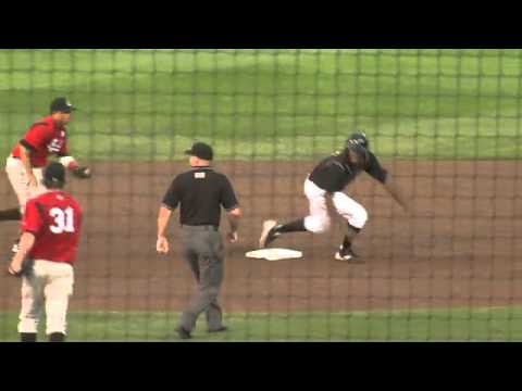 Triple Play After Ball Bounces Off Centerfielder's Head