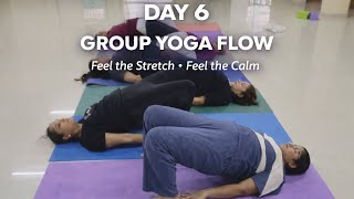 Day 6 | Group Yoga Flow 🧘‍♀️ | 30 Days Yoga Challenge | Full Class#yogapractice #weightloss 