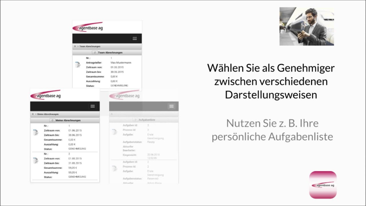 Mobile ReisekostenApp der agentbase AG YouTube