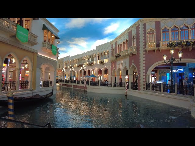 Grand Canal Shoppes at the Venetian Walking Tour, Las Vegas 2022 