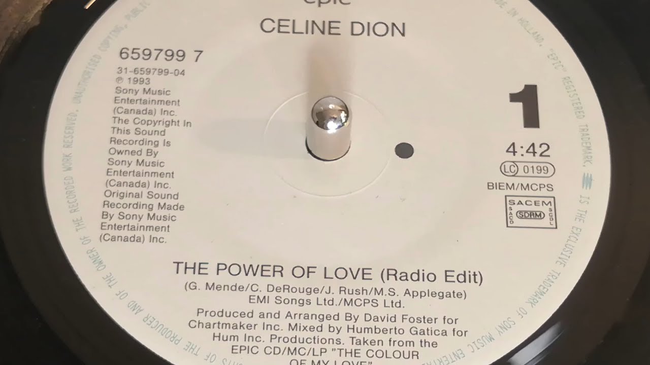 Celine Dion - The Power of Love (1993 7