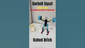 Barbell Squat -Lego Spike Prime(free building instructions & program files) #robot #technology