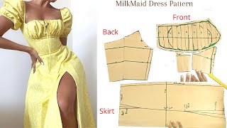 Beginners Steps To Creating A MilkMaid Dress Pattern / Sewing Projects