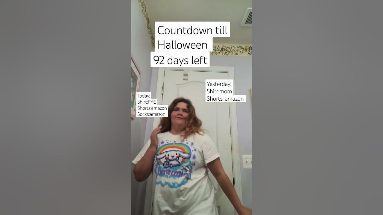 Countdown till Halloween! 92 days left!! YouTube