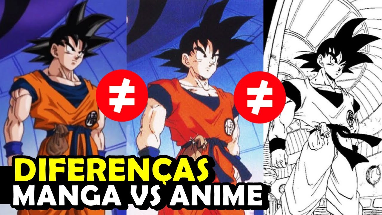 7 cenas DIFERENTES no MANGÁ vs ANIME de DRAGON BALL Z 