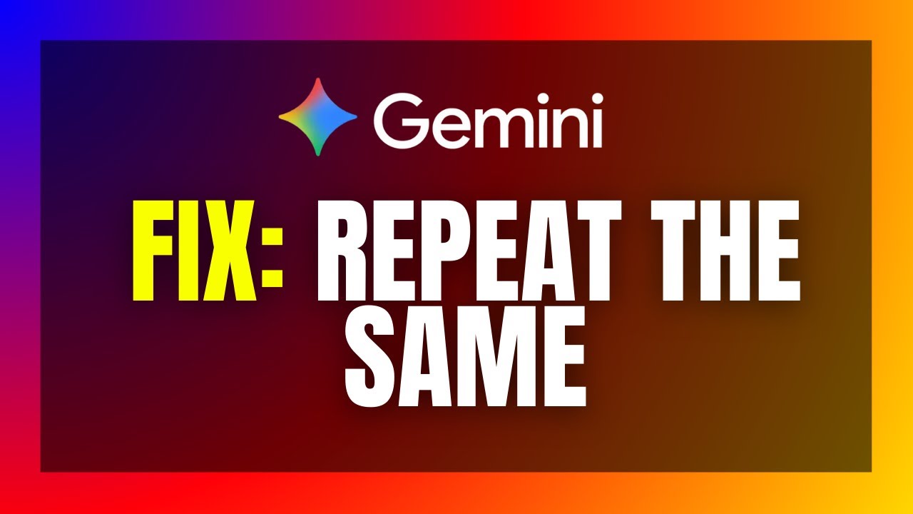 Gemini REPEATS the Same Thing? 🔄 FIX AI Response Loops & Glitches