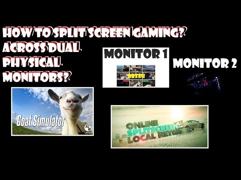 Split Screen PC Gaming on DUAL Monitors!
