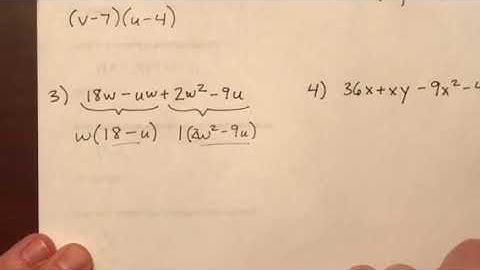 Factoring a multivariate polynomial by grouping