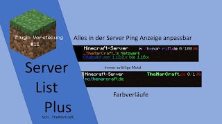 ServerListPlus - Komplett bearbeitbare Server Ping anzeige | Plugin Vorstellung #11 | TMCZ |