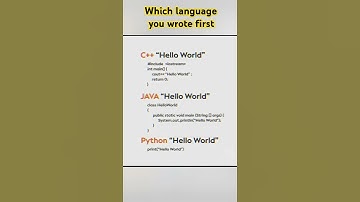 #shorts Which  "Hello World" First you wrote #thejetsetjoy #coding #viralvideo #freshers#education