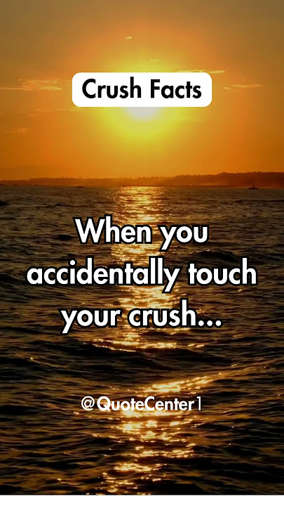 When you accidentally touch your crush... #crush  #facts