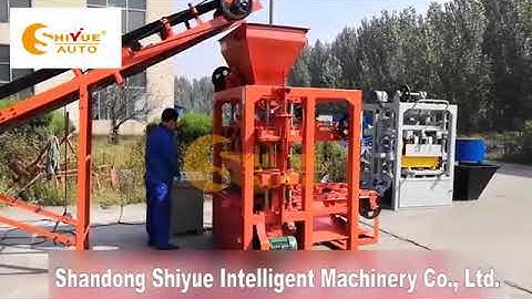 manual concrete hollow block making machine QTJ4-26 small cement block making machine south africa