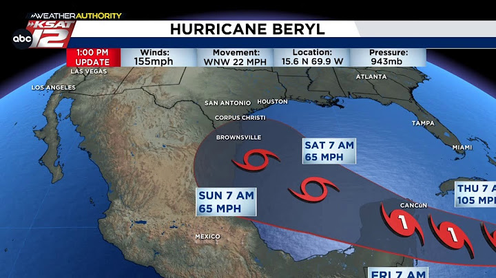 Hurricane Beryl *may* turn north and impact the Texas coast.