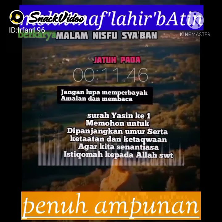 story' wa malam nisfu sya'ban yg penuh ampunan |videoPendek 22detik