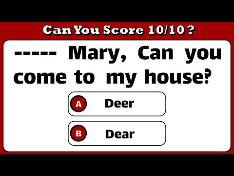 Homophones Quiz: CAN