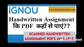 HOW To GET IGNOU SCANNED HANDWRITTEN SOLVED ASSIGNMENT (READYMADE) FOR ONLISUBMISSION IN IGNOU