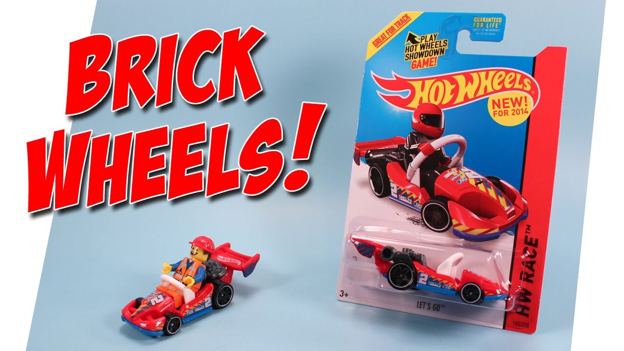 Hot Wheels Let's Go Lego MiniFigure Go Kart Car 2014 - YouTube
