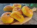 南瓜面包|南瓜馅|超级柔软好吃|Pumpkin Buns with pumpkin filling|Soft and Delicious