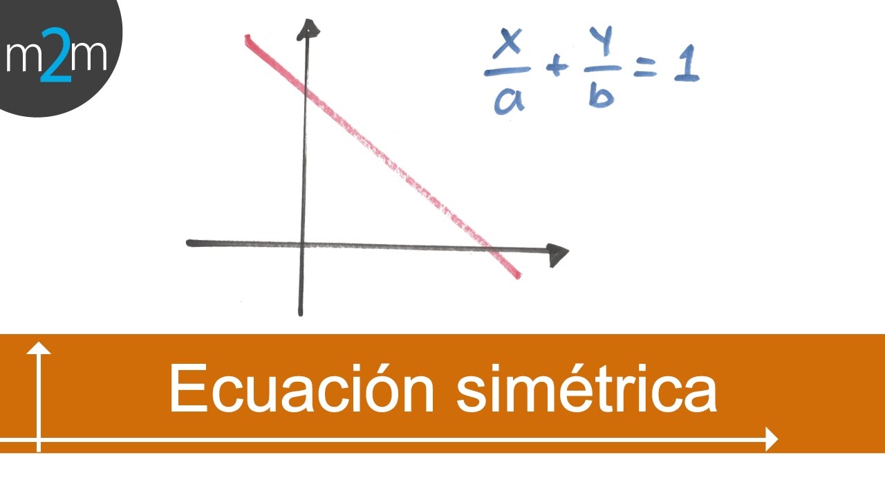 Ecuacion Simetrica De La Recta Ejercicios Youtube