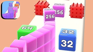 Cube Run 2048 ​- All Levels Gameplay Android,ios (Part 2)