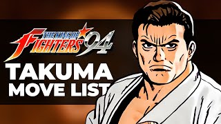 TAKUMA SAKAZAKI MOVE LIST - The King of Fighters '94 (KOF94)