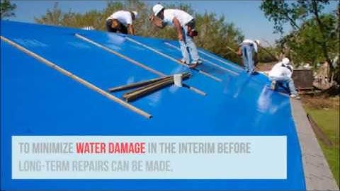How to Tarp Your Roof After Storm Damage - Emergency Roofing Service