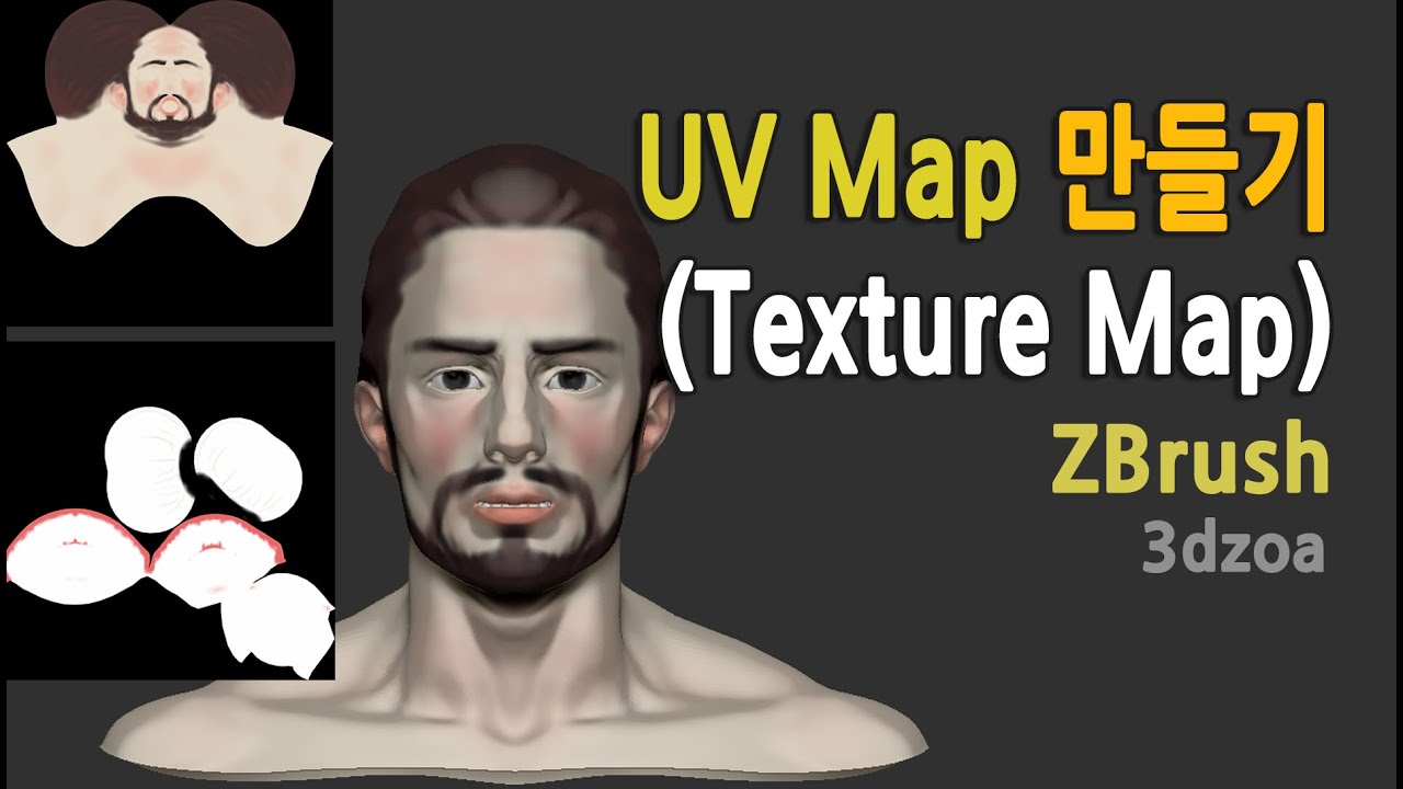 editing raw uv maps in zbrush youtube