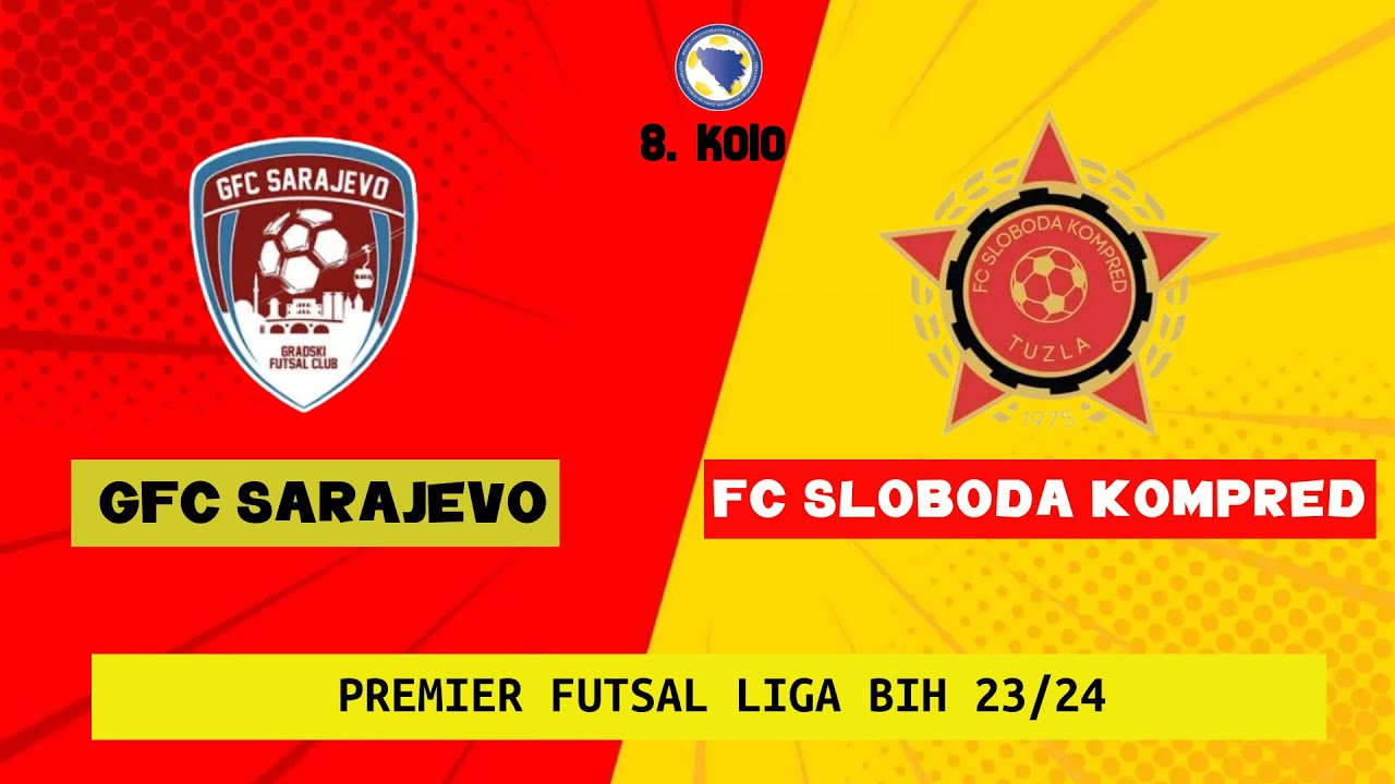 GFC Sarajevo vs FC Sloboda Kompred, PREMIER FUTSAL LIGA BIH - 8 kolo, sezona 23/24