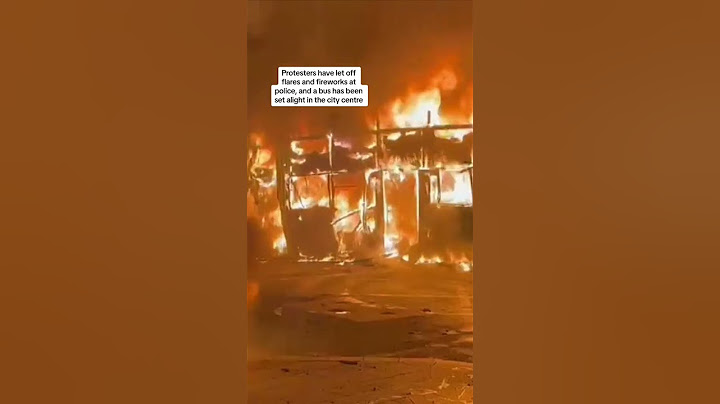 Riots in Dublin after stabbing near school as police car and buses set on fire during protests