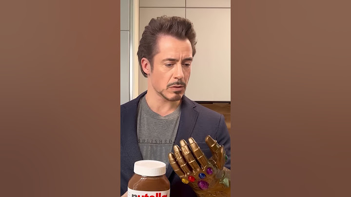 Iron Man uses the Infinity Gauntlet✊