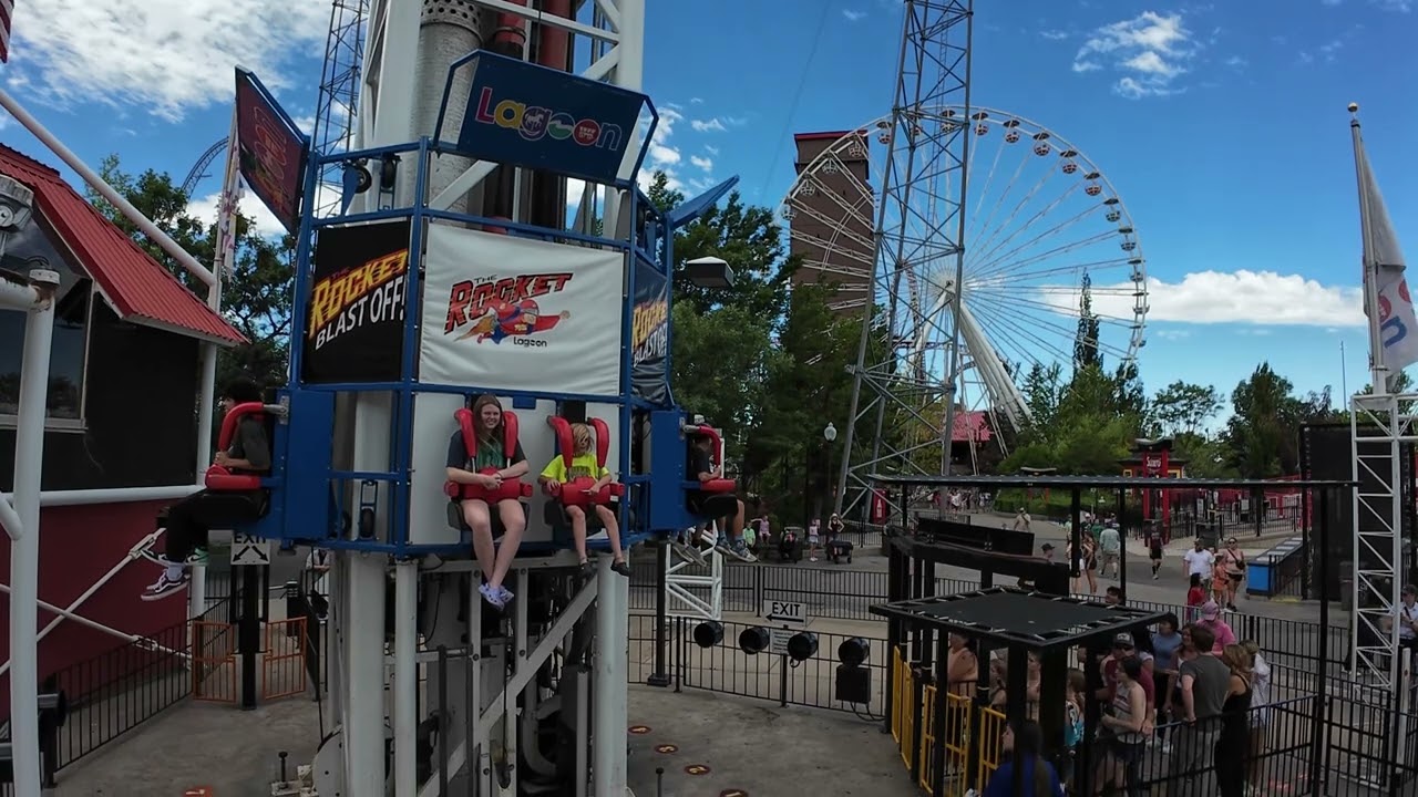 Rocket Re-Entry and Blast Off at Lagoon • On-Ride POV 2024