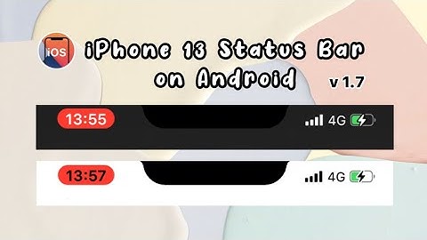 Update! iPhone 13 Status Bar on Android | X-Status v 1.7