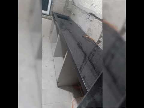 Modular kitchen top counter work - YouTube