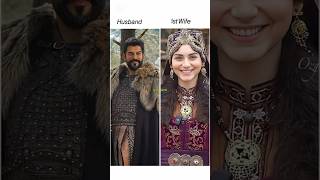 Turkish Heroes and Their Wives! 👑❤️ #shorts #ertugrul #kurulusosman