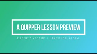 Quipper Lesson Preview | Student's Account