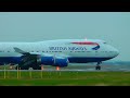 Takeoffs and landings at  london heathrow airport b747 and a380 only 