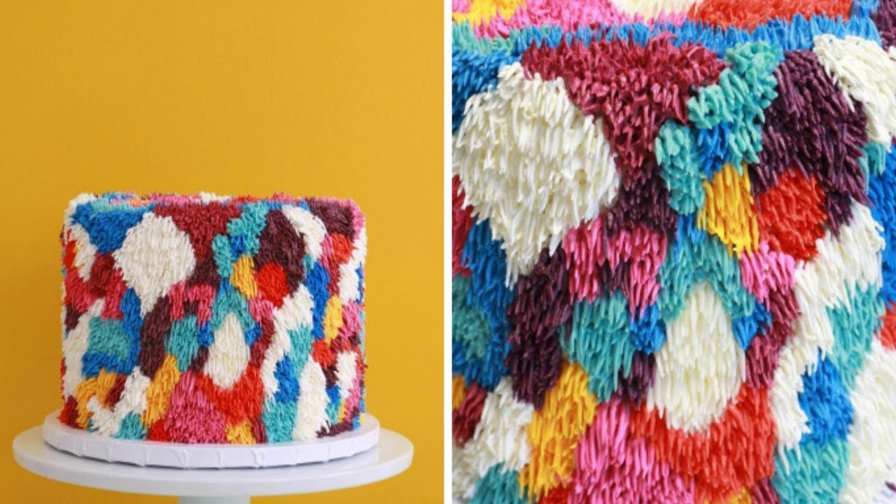 Colorful Cakes That Look Like Fuzzy Shag Rugs You’d Regret Stepping On - YouTube