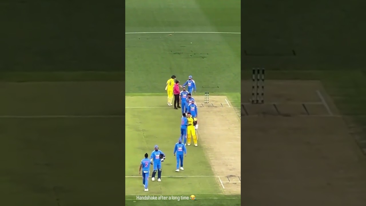 Handshake after a long time 😂 because Aussie trolled India #cricketloverrashid